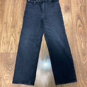 Levis ribcage straight jeans
